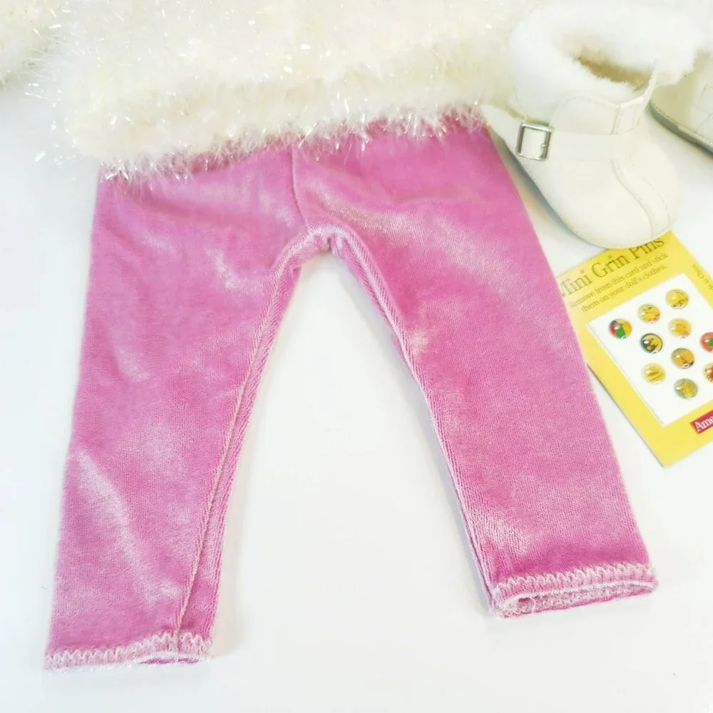American Girl Snowball Outfit 1998 Pleasant Company Leggings Sweater Boots - Picture 4 of 9